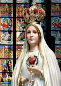 Imagen Peregrina del Inmaculado Corazón de María que pertenece a los Heraldos del Evangelio