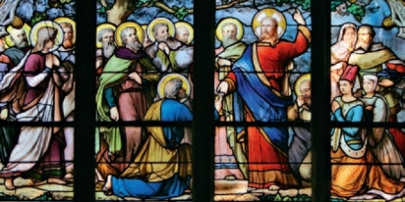 "San Pedro recibe las llaves del Reino de los Cielos" - Parroquia de Saint-Séverin, París